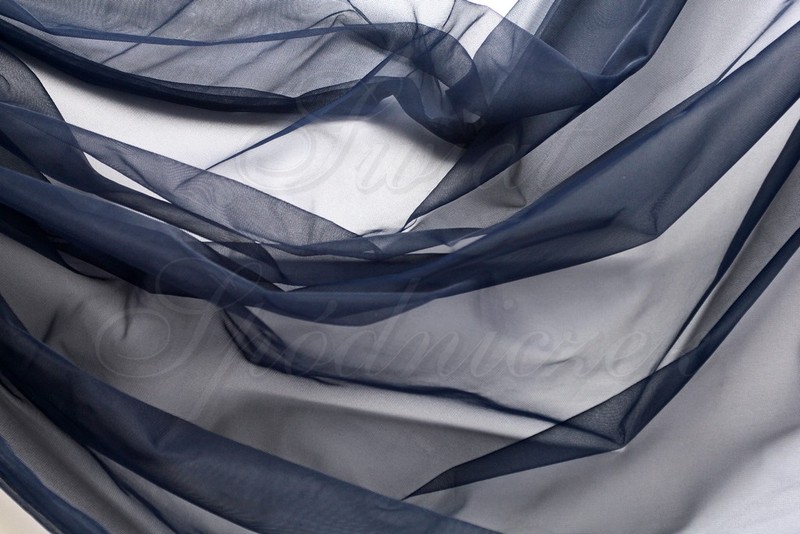 Шифон тюль на Pettiskirt темно-Синий