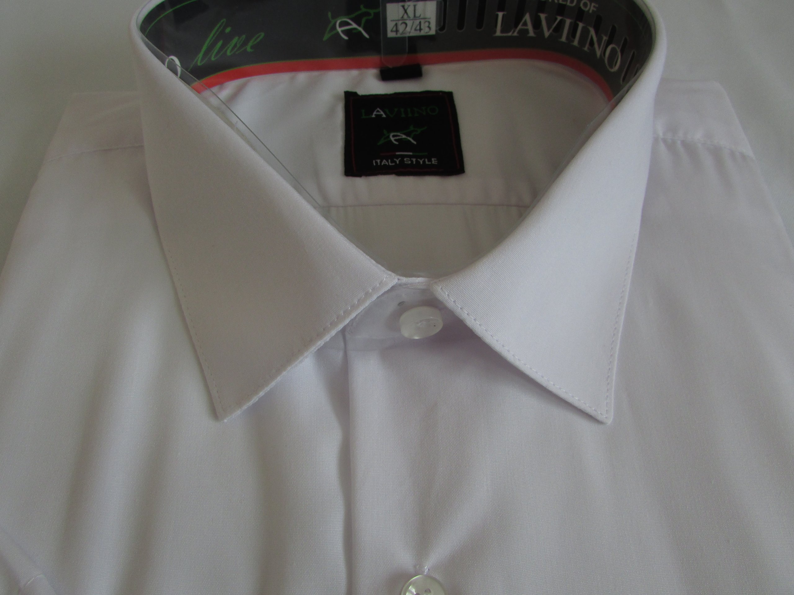 KLASYCZNA BIAŁA KOSZULA MĘSKA krótki rękaw 48/49 Rozmiar kołnierzyka 48