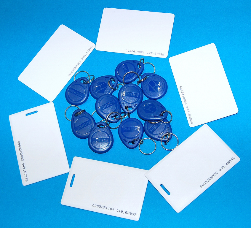 10 X BRELOK KARTA ZBLIŻENIOWA 125kHz UNIQUE DANTOM Producent Dantom