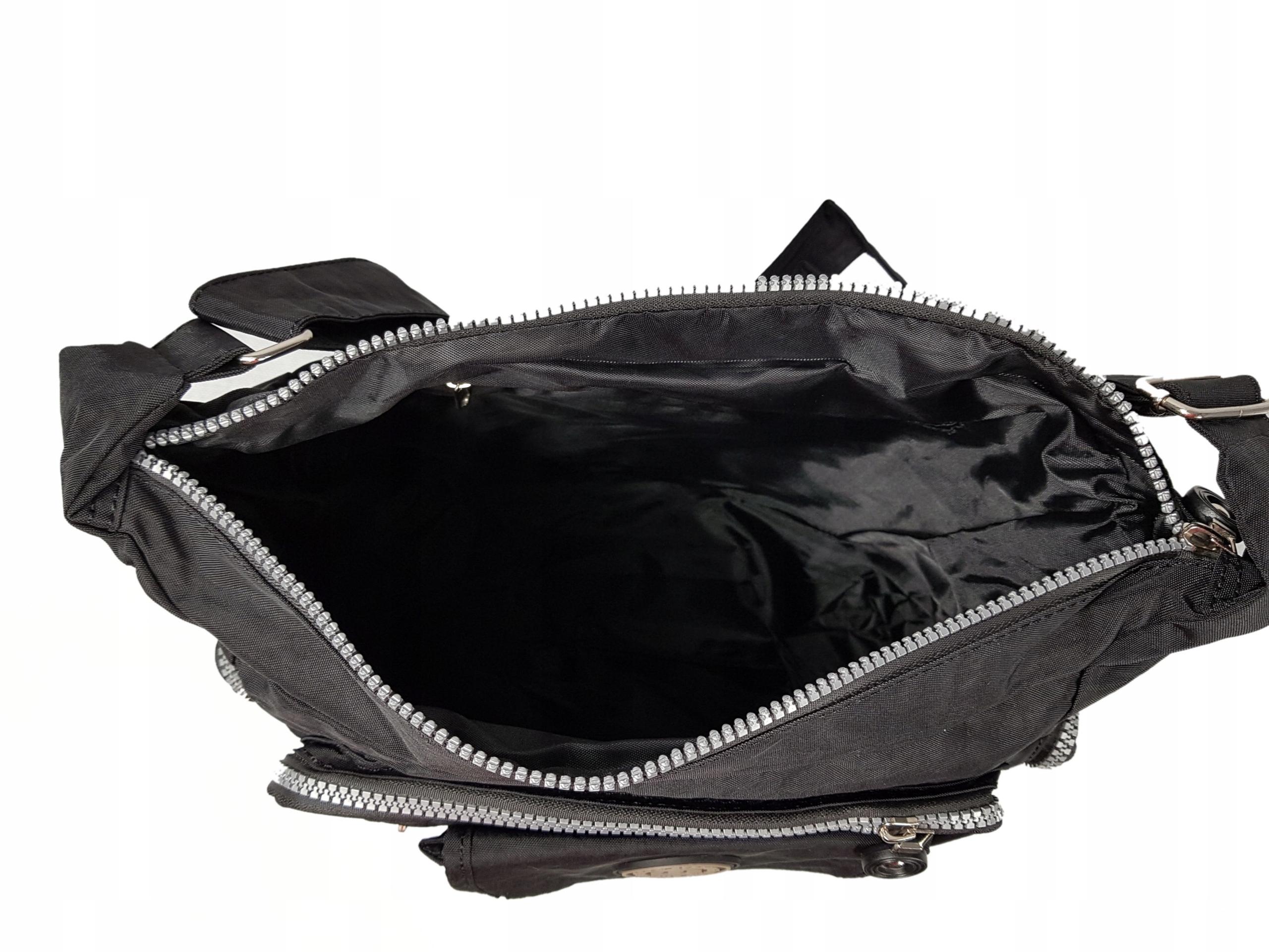 TOREBKA LISTONOSZKA POJEMNA BAG STREET CZARNA Wielkość duża (mieszcząca A4)