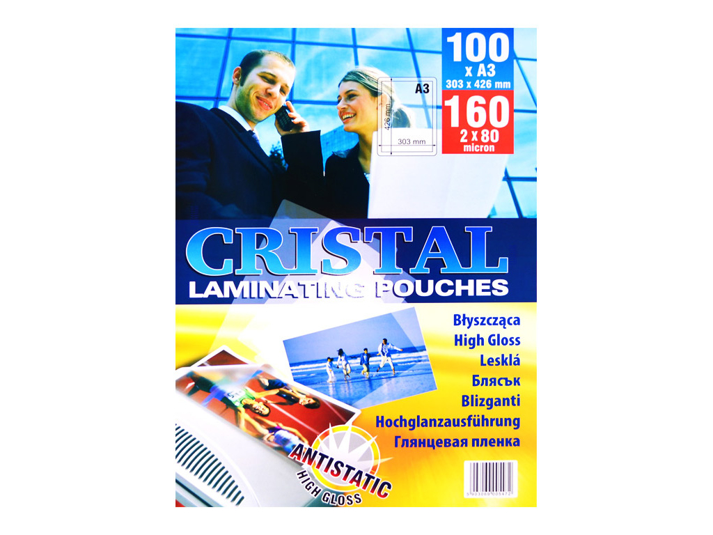 FOLIA DO LAMINOWANIA A3 ARGO CRISTAL 80mic 100szt Kod produktu CRISTAL A3 80mic