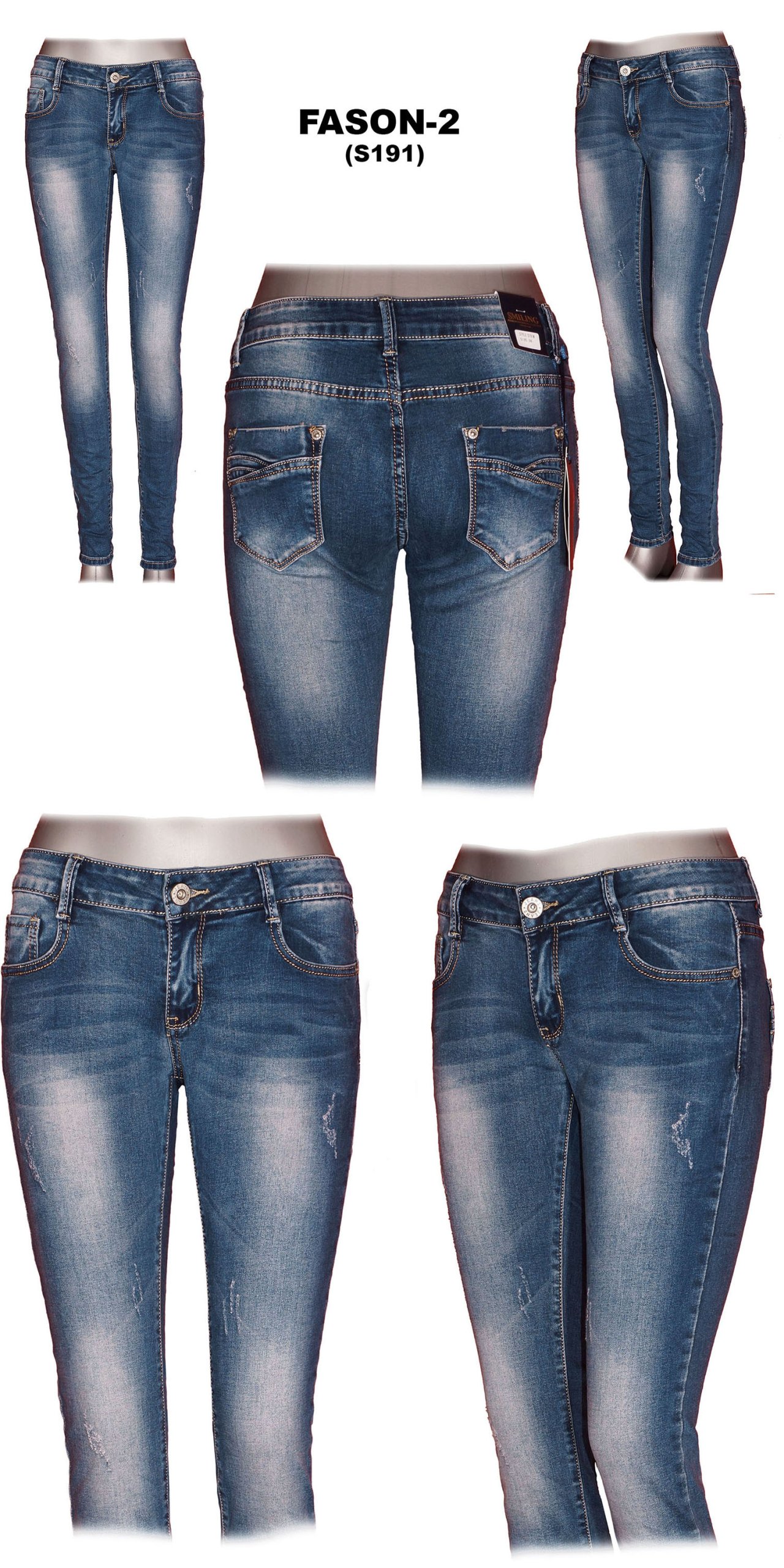 

Spodnie Jeansowe Rurki Jeansy Przetarcia 36 s191