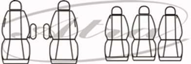 POKROWCE NA SIEDZENIA FOTELE CITROEN XSARA PICASSO EAN (GTIN) 5903263277583