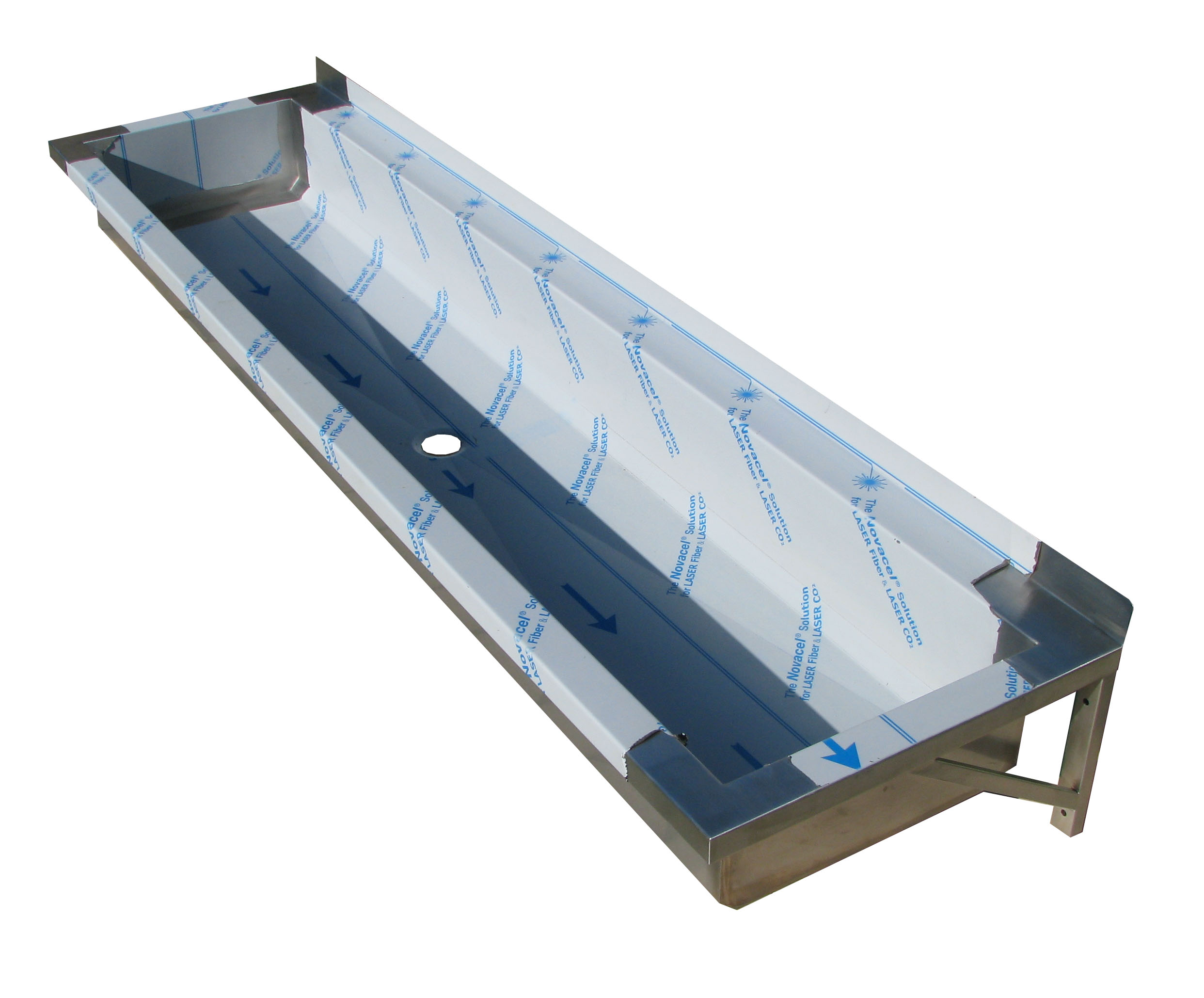 Раковина из нержавеющей стали, длина 200x50x17см, промышленная купить в ...