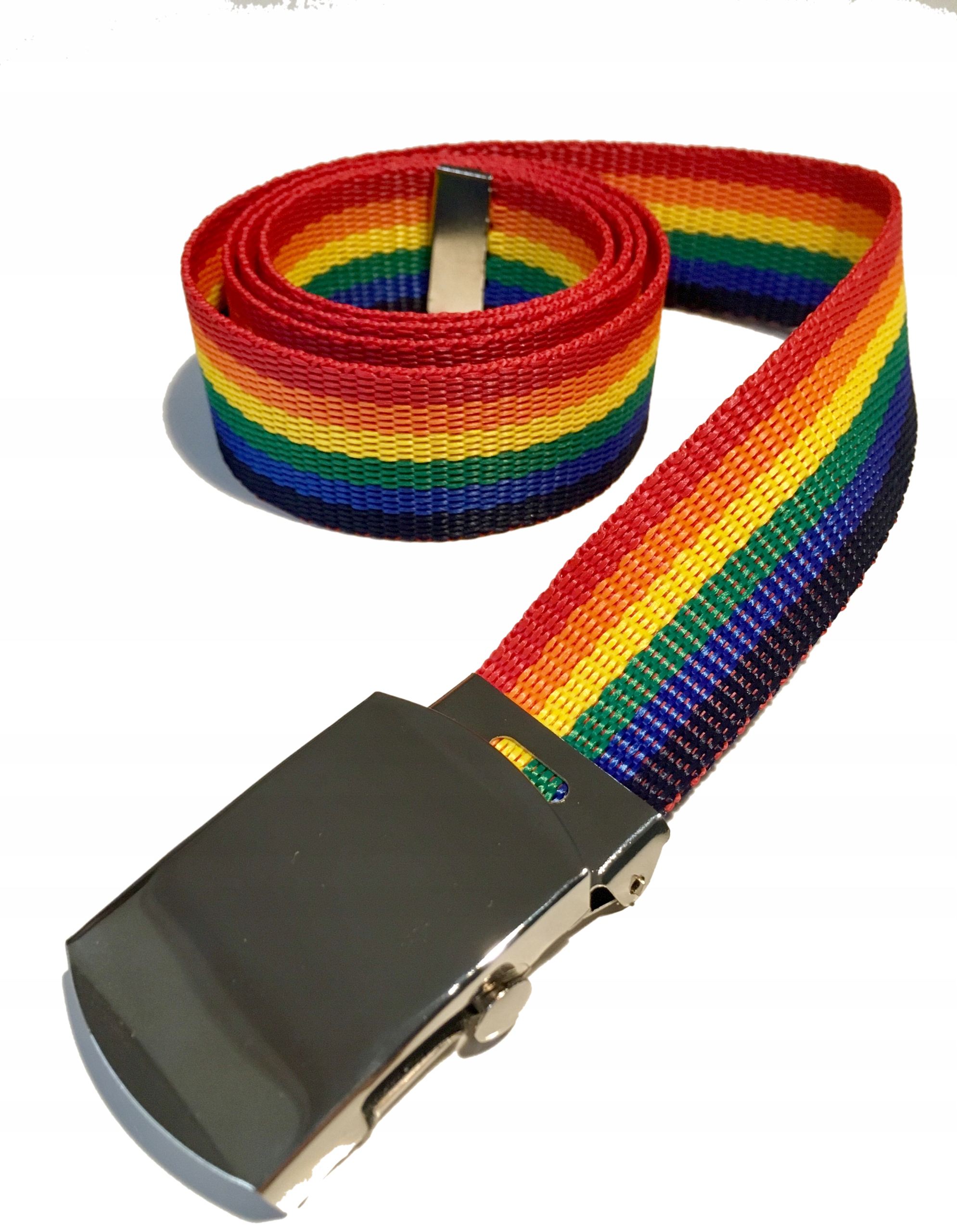 

Pasek z metalową klamrą Lgbt - 100 cm