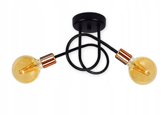 

Modna Sufitowa Lampa Żyrandol Edison Retro Skręt