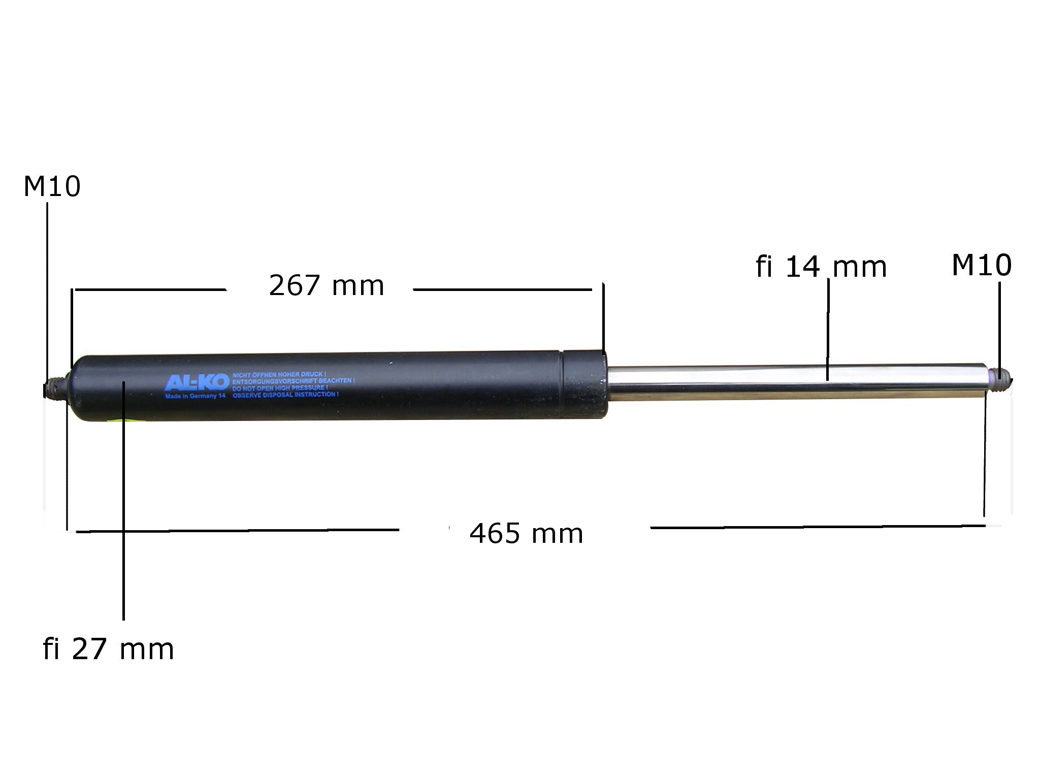 Газовая пружина 800N Alko Al-Ko оригинал № 280530