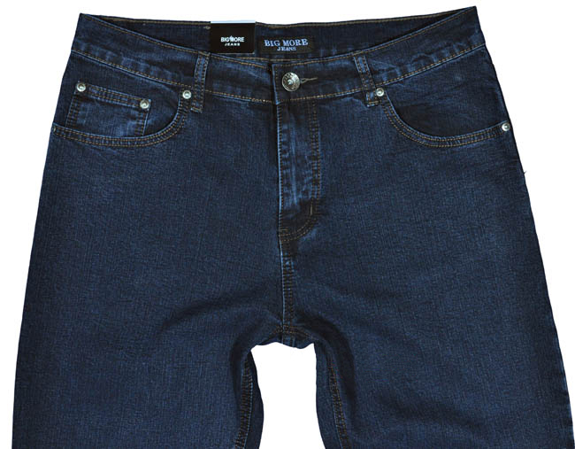Spodnie męskie dżinsowe jeans Big More L30 pas 84 cm 33/30 Model BM002