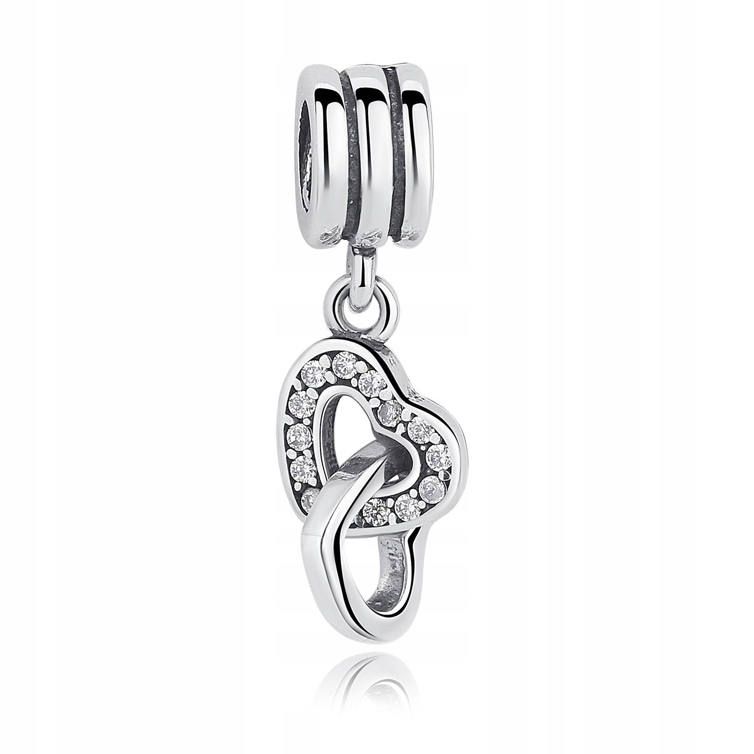 

Charms Złączone Serca do Pandora S925 na Prezent
