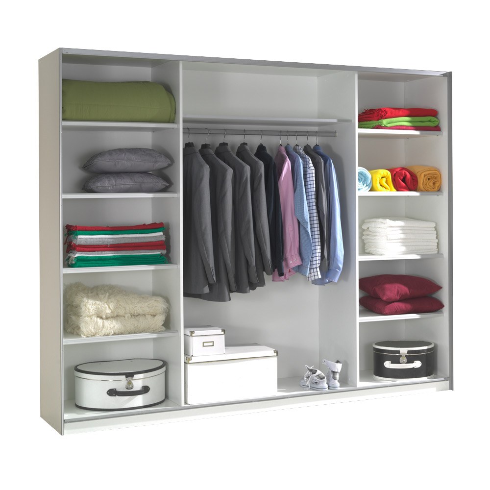 Szafa AFRODYTA 5 przesuwna BIAŁY = CZARNY = POŁYSK Marka Meble Noka