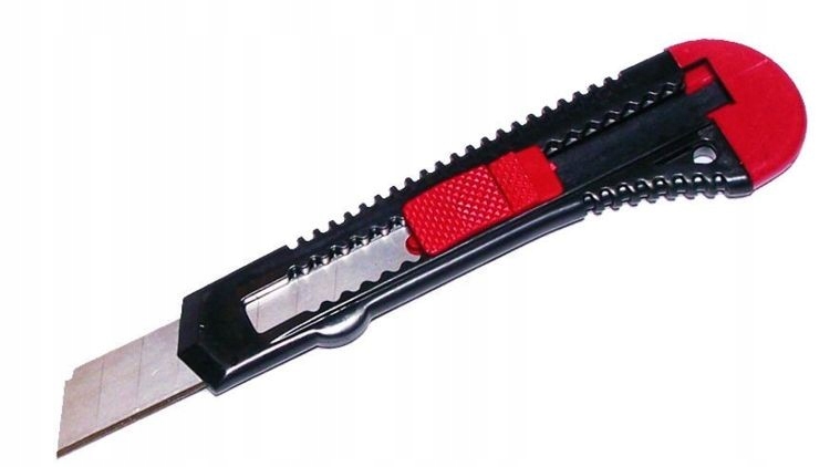 

Nóż Nożyk Do Tapet Ostrze Łamane Wysuwane 18 MM