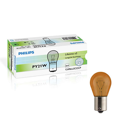 

Philips Żarówki PY21W LongLife EcoVision 3xŻywotno