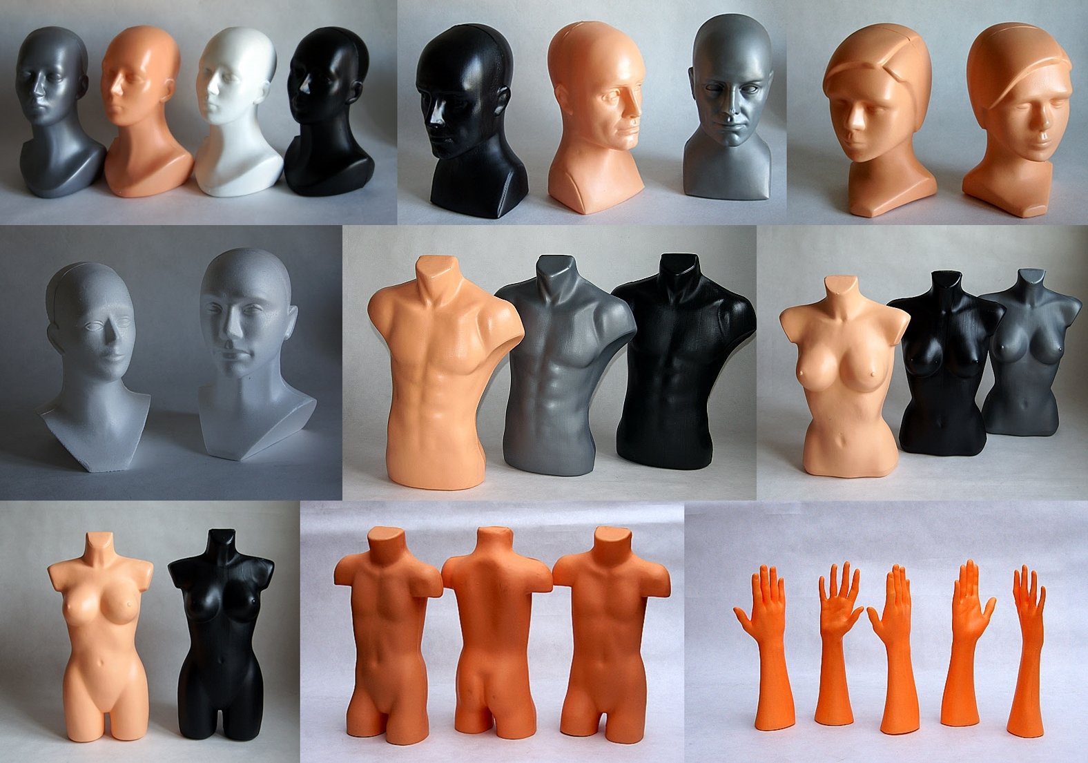 GŁOWA PLASTIKOWA MĘSKA biała PRODUCENT supermocna Rodzaj męski