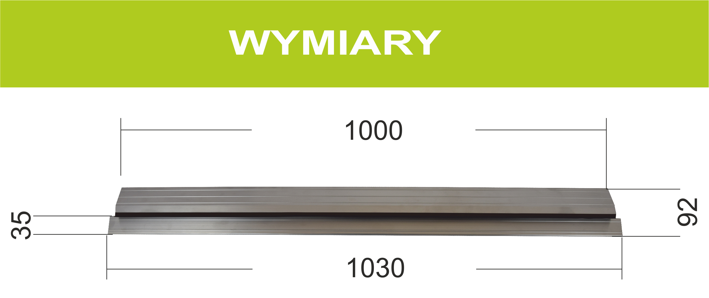 PRÓG ALUMINIOWY - "103" ZINTEGROWANY Marka Wenter