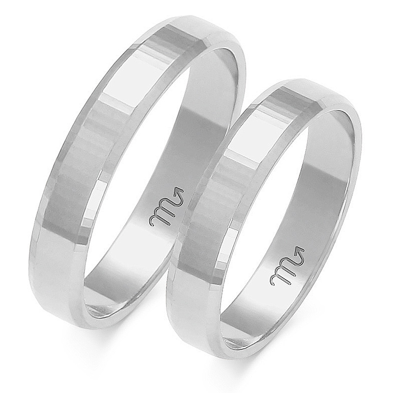 Zlaté Prsteny 14K Fazované 4,0mm id A-120B