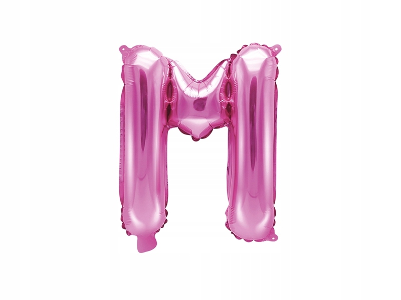 

Balon foliowy Litera M 35cm, ciemno różowy