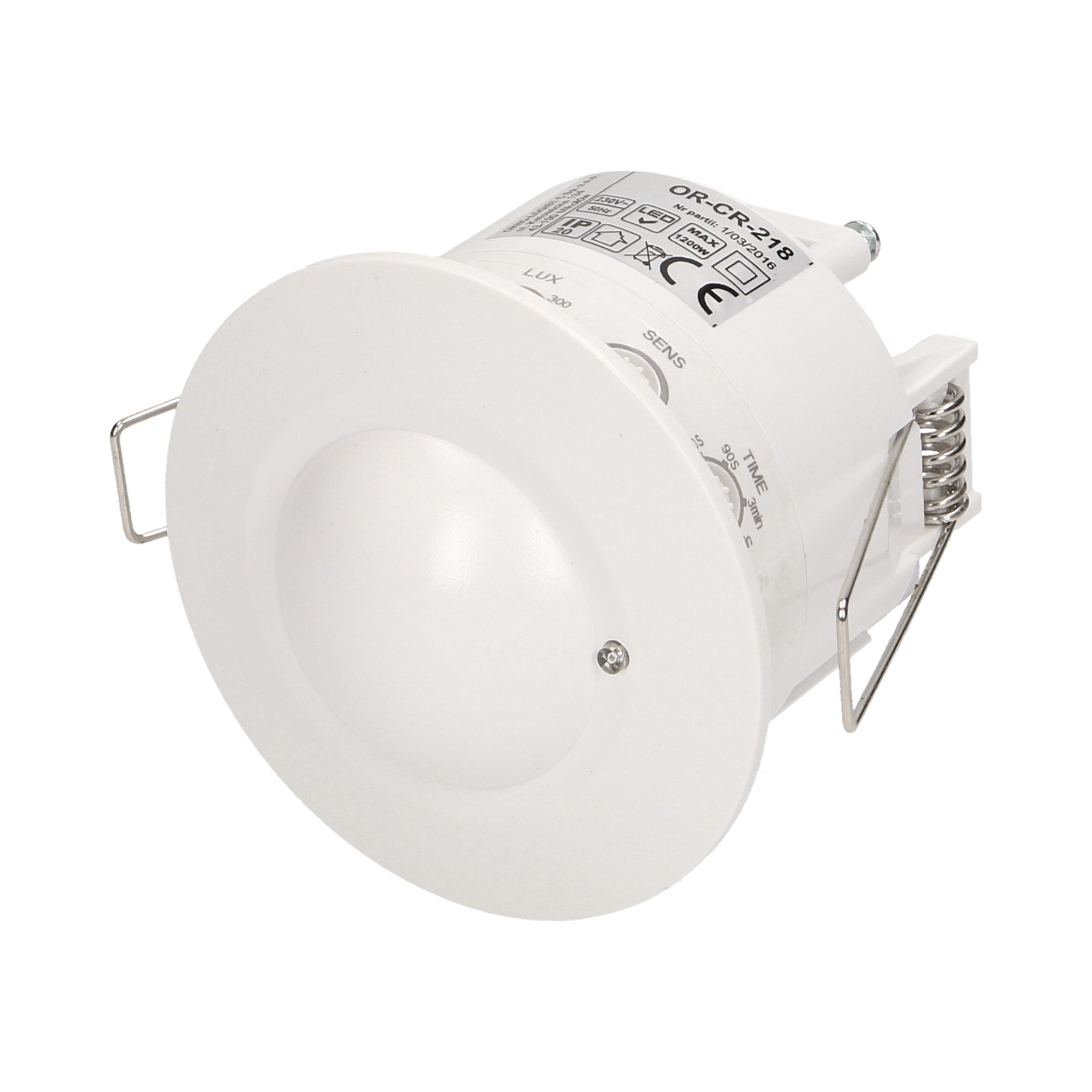 Czujnik ruchu Orno mikrofalowy 1200W biały Marka Orno