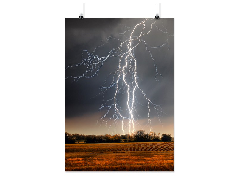 

Plakat Piorun Burza 100x130 CM 18 Wzorów Matowy