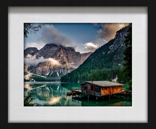 

Rama Drewniana 3D 18x24 Passe-partout 13x18 Czarna