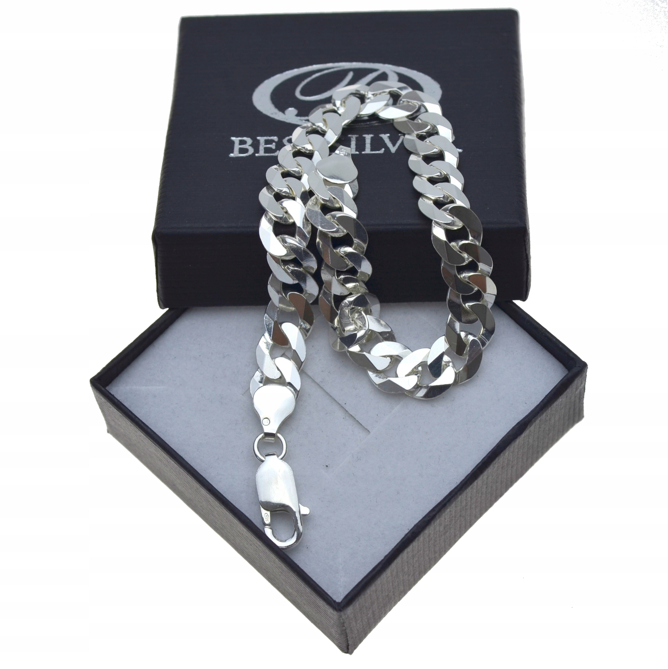 

Bransoleta Srebrna Pancerka 21cm 8,5mm Srebro 925