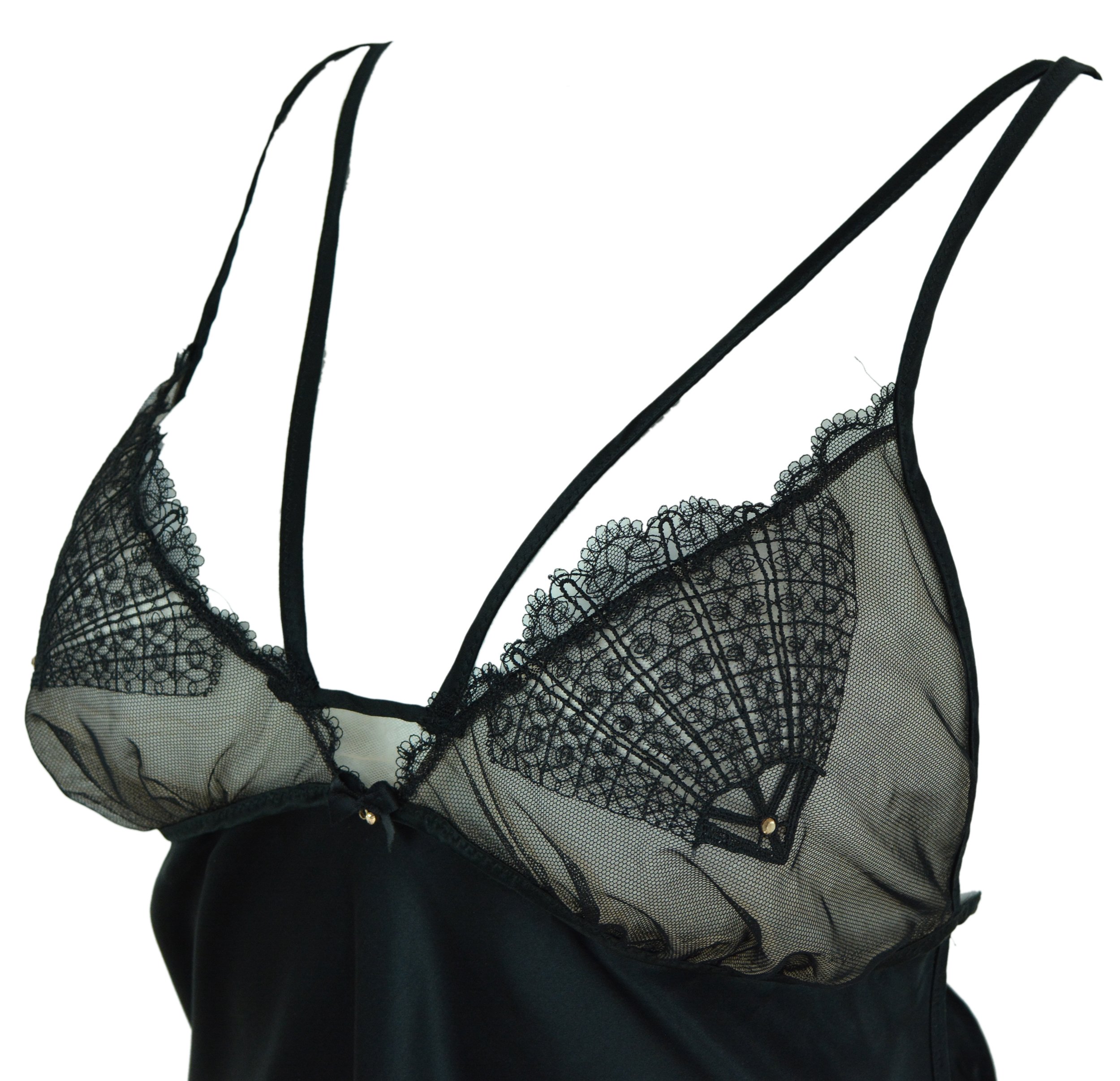 INTIMISSIMI halka koszula nocna czarna jedwab S Marka Intimissimi