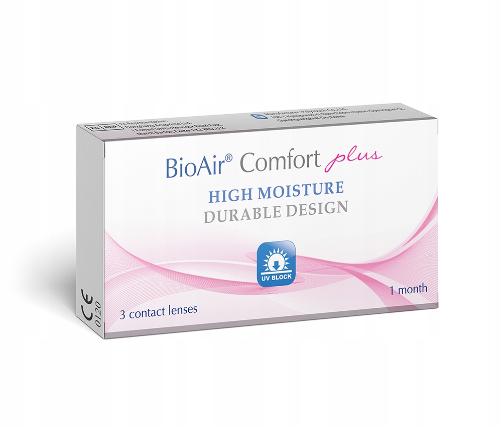 

Soczewki kontaktowe Bioair Comfort Plus 3 szt.