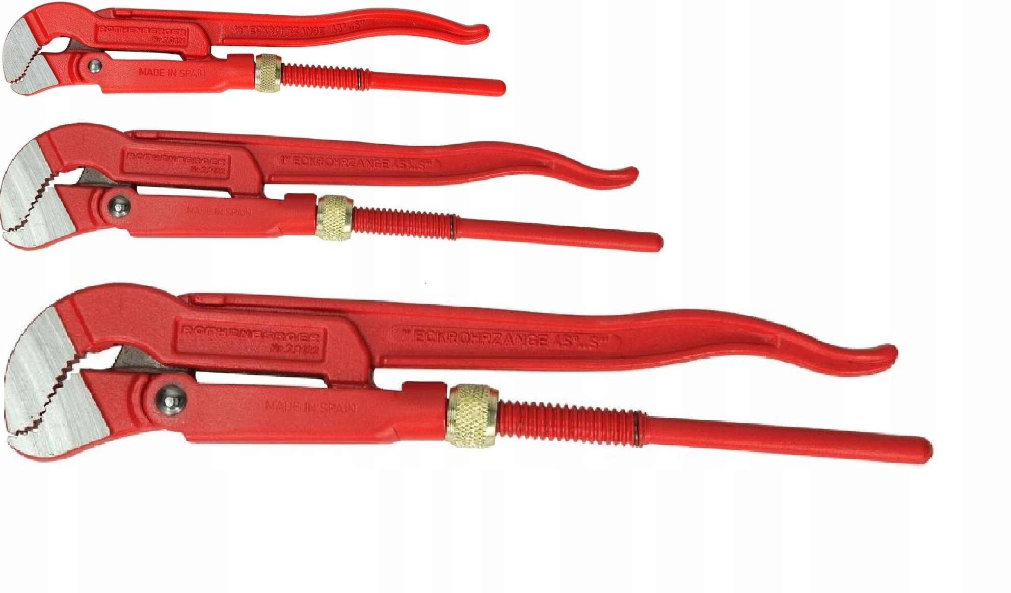 Rothenberger ключи для труб шведские SuperS 3 шт.