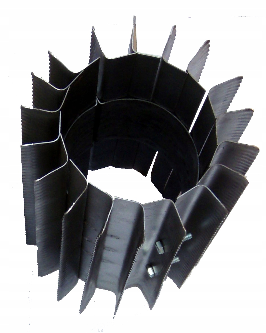 Radiátorový výmenník tepla ⌀ 150 mm/výška 500 mm, nanášaný a skrutkovaný