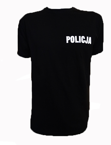 

Koszulka t-shirt Policja - rozmiar XXL Czarna