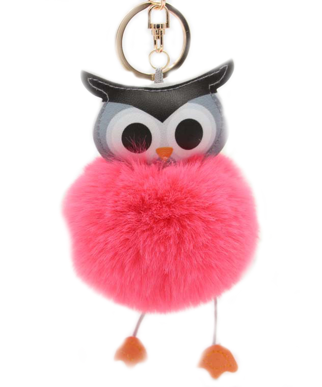 

Pompon Sowa Brelok Zawieszka Keychain Futerko