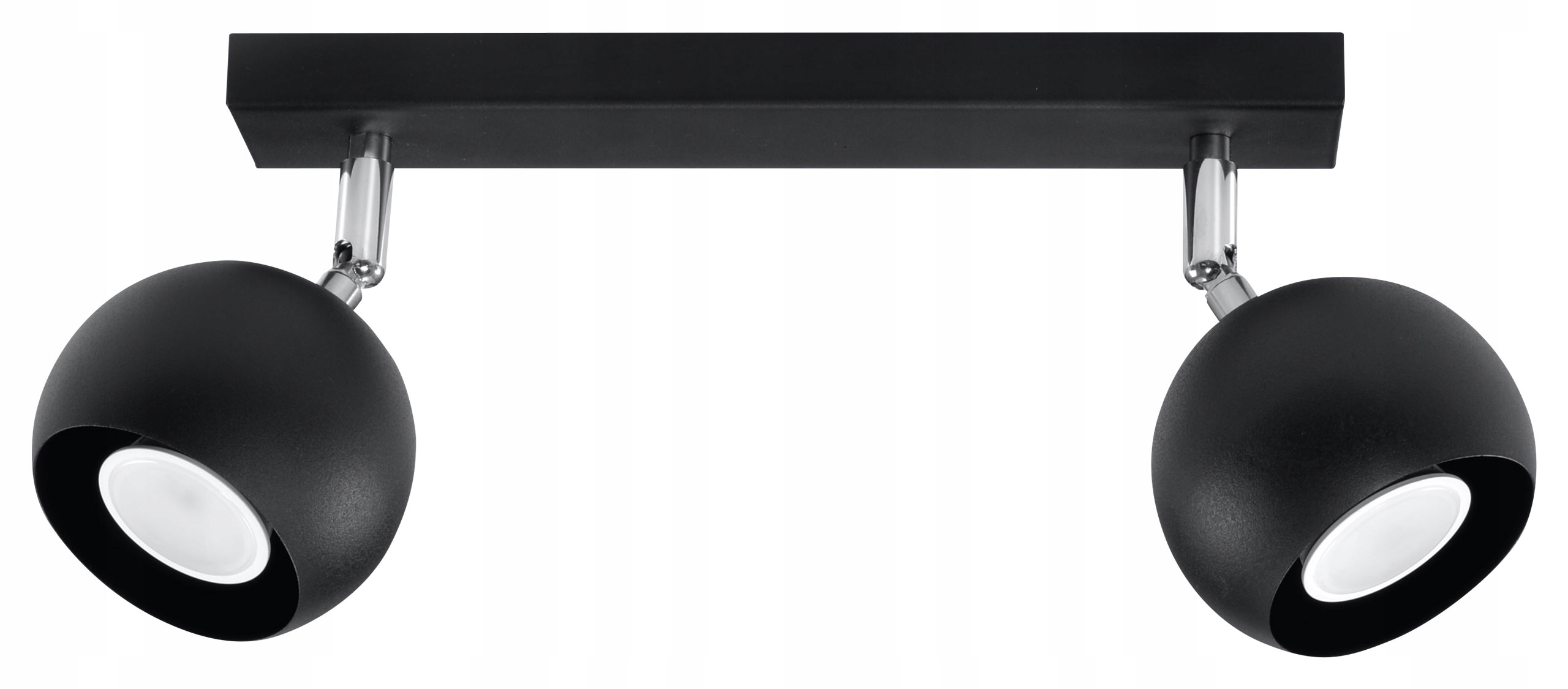 Lampa Sufitowa PLAFON LISTWA OCULARE 2 CZARNY