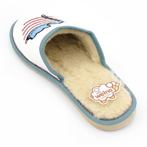 GÓRALSKIE OCIEPLANE KAPCIE DAMSKIE LACZKI CIAPY Kolor biały