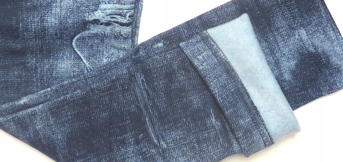 Dresmoda legginsy GRUBE ocieplane jeans dziury 158 Rozmiar 158
