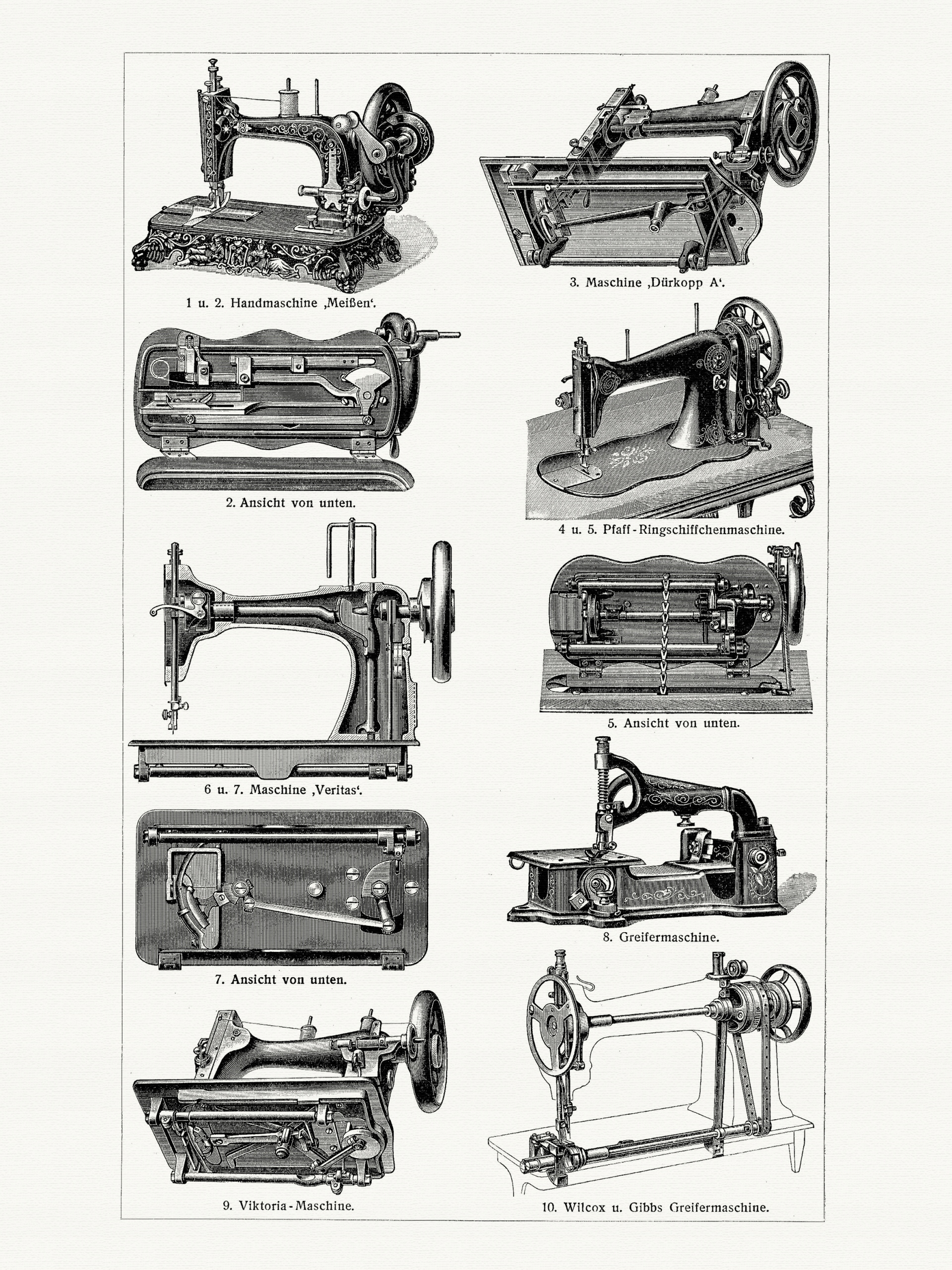Pfaff Швейные машины 19 век