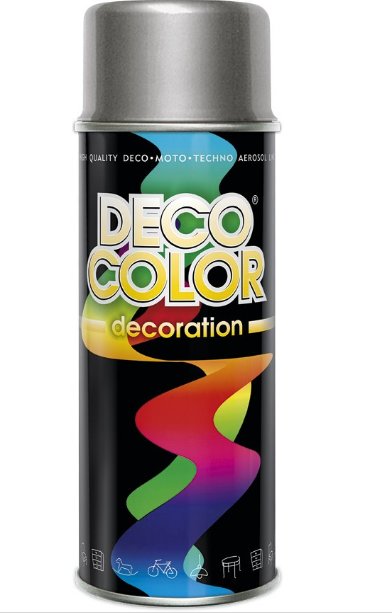 

Lakier Spray Farba Deco Color srebrny aluminium