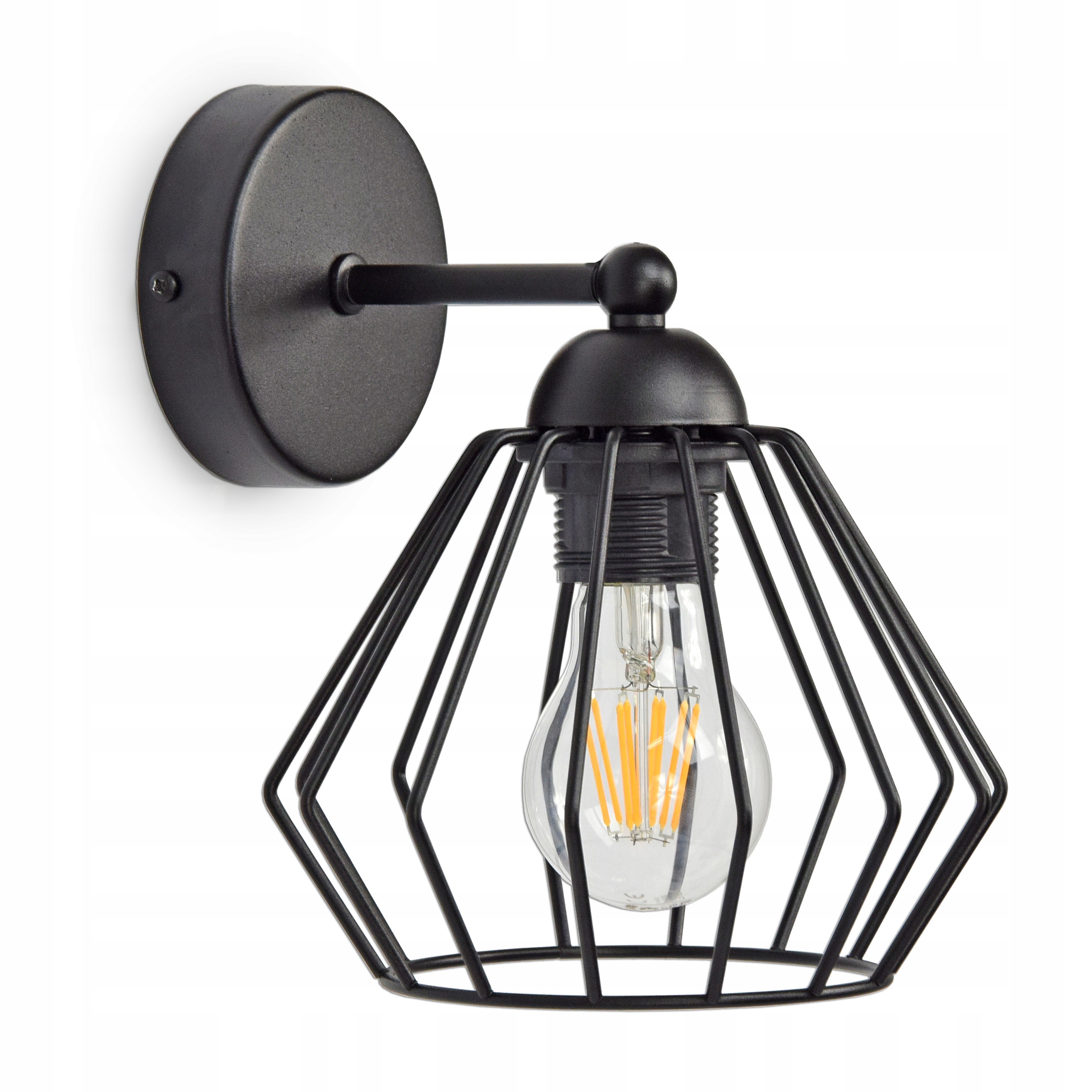 

Kinkiet Loft Druciany Edison z drutu 724-K1