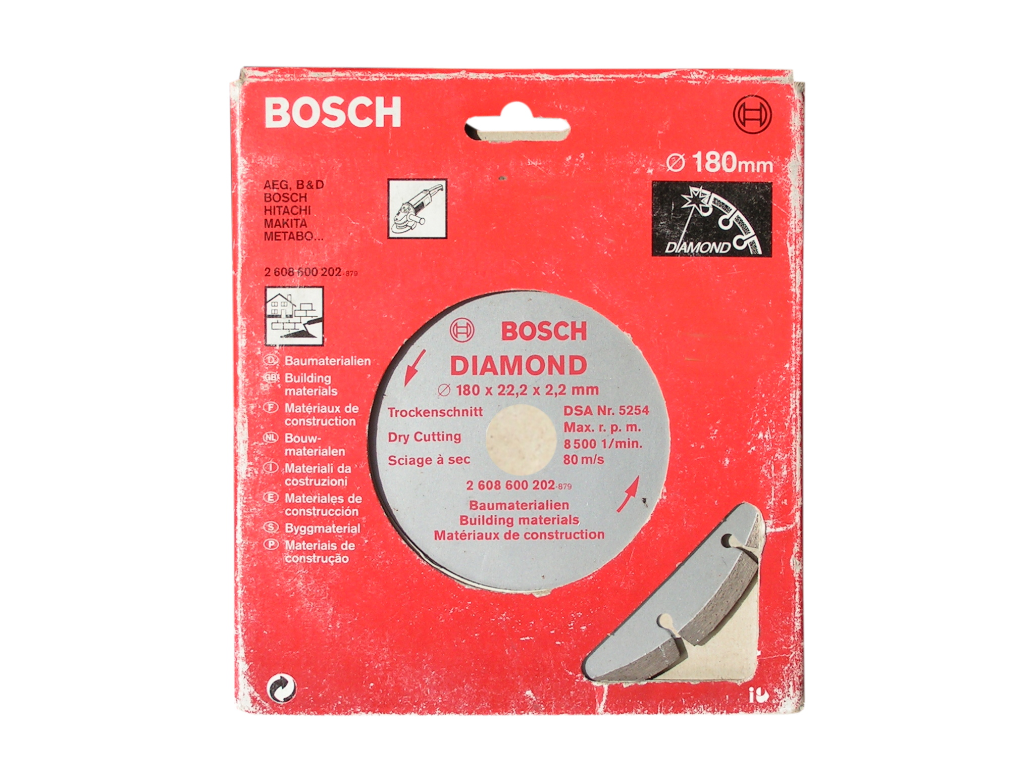 Diamantový Kotouč Bosch 180x22,2 mm