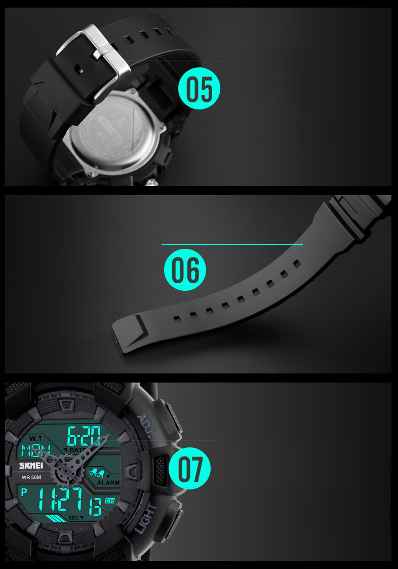 WOJSKOWY ZEGAREK MĘSKI SKMEI S-SHOCK MILITARNY !!! Szkiełko akrylowe