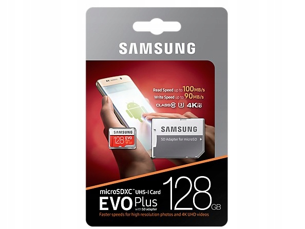Karta Micro Sd microSD 128GB Samsung U3 100MBs 4K
