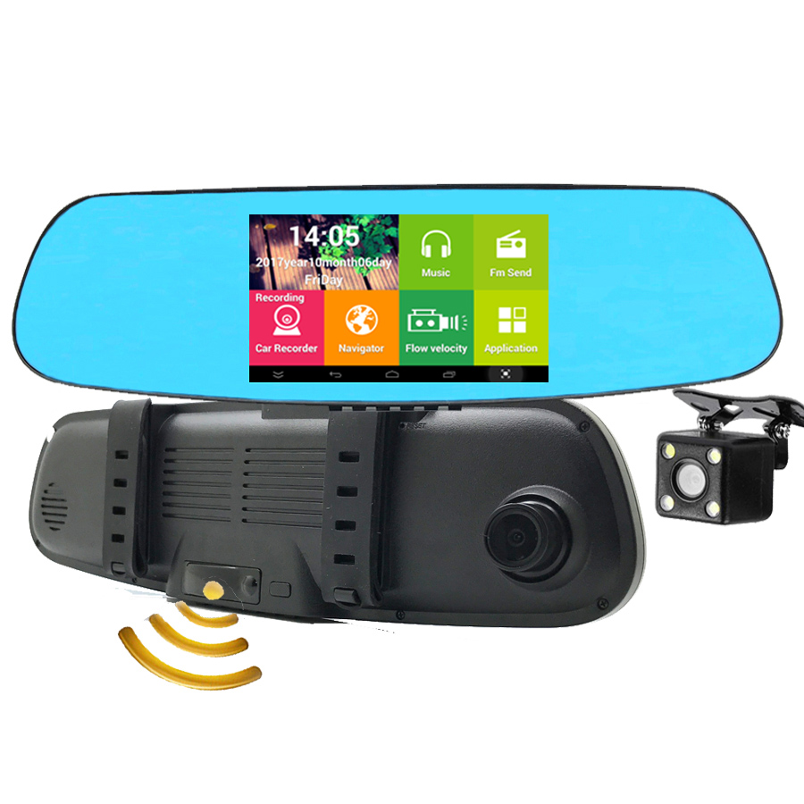 LUSTERKO ANTYRADAR GPS 5 MAPA ANDROID DVR KAMERA