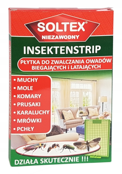 

Soltex płytka owadobójcza zwalcza Muchy mole pchły