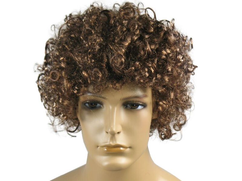 

Peruka Afro Brązowa Brunet Kręcone Włosy