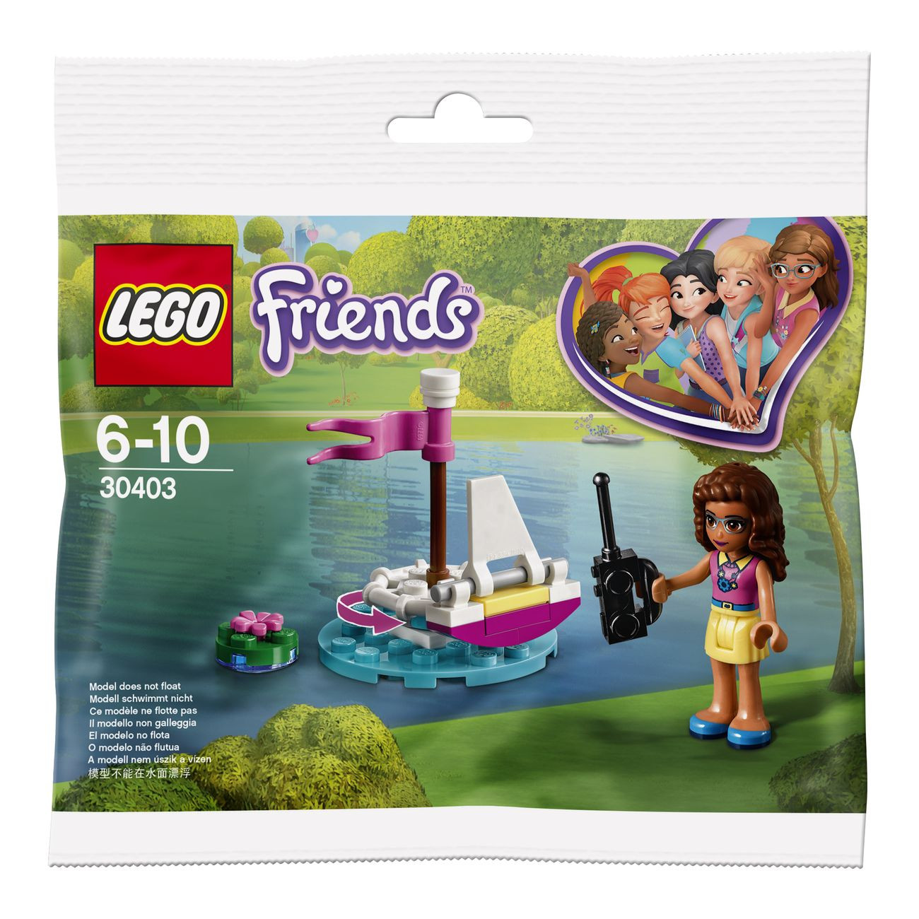 Lego Friends 30403 Zdalnie sterowana łódź Olivii