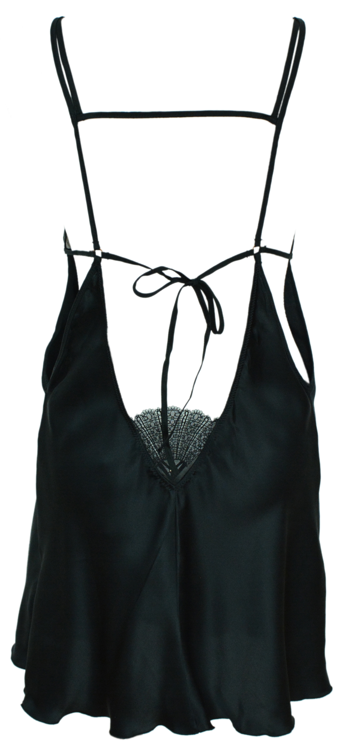 INTIMISSIMI halka koszula nocna czarna jedwab S Rozmiar S