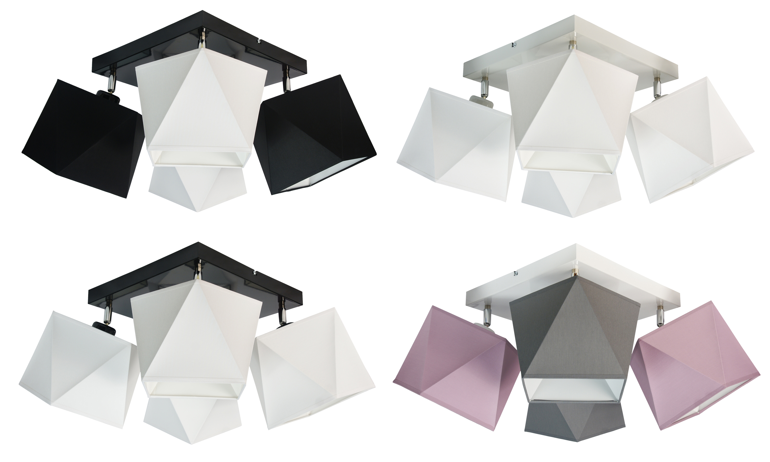 LAMPA PLAFON SUFITOWA ŻYRANDOL WISZĄCA 5 DIAMENT Styl nowoczesny