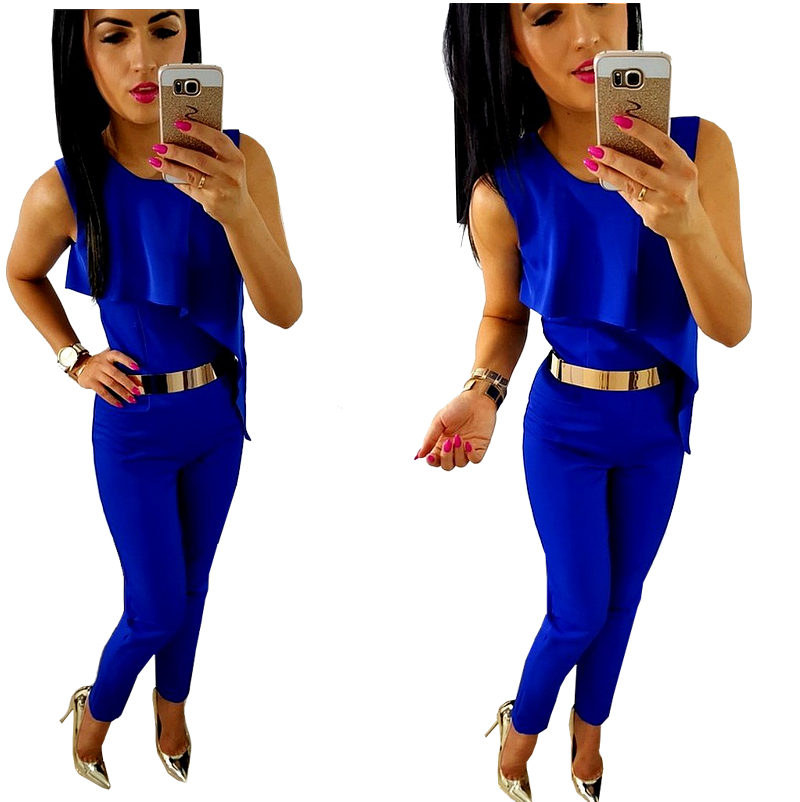 Kombinéza S Volánem Chrpa Červená Černá M