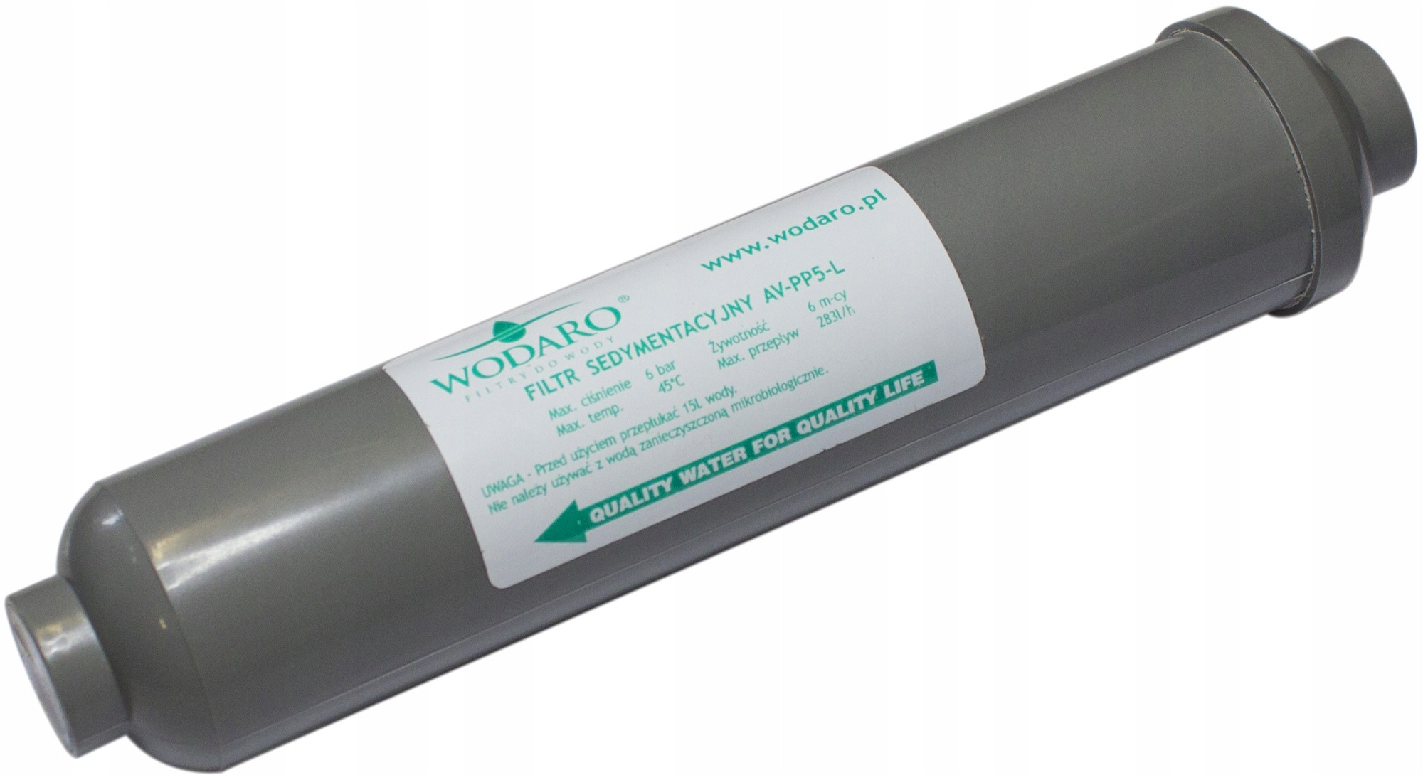

Liniowy Filtr Sedymentacyjny wodaRO Graphite do Ro