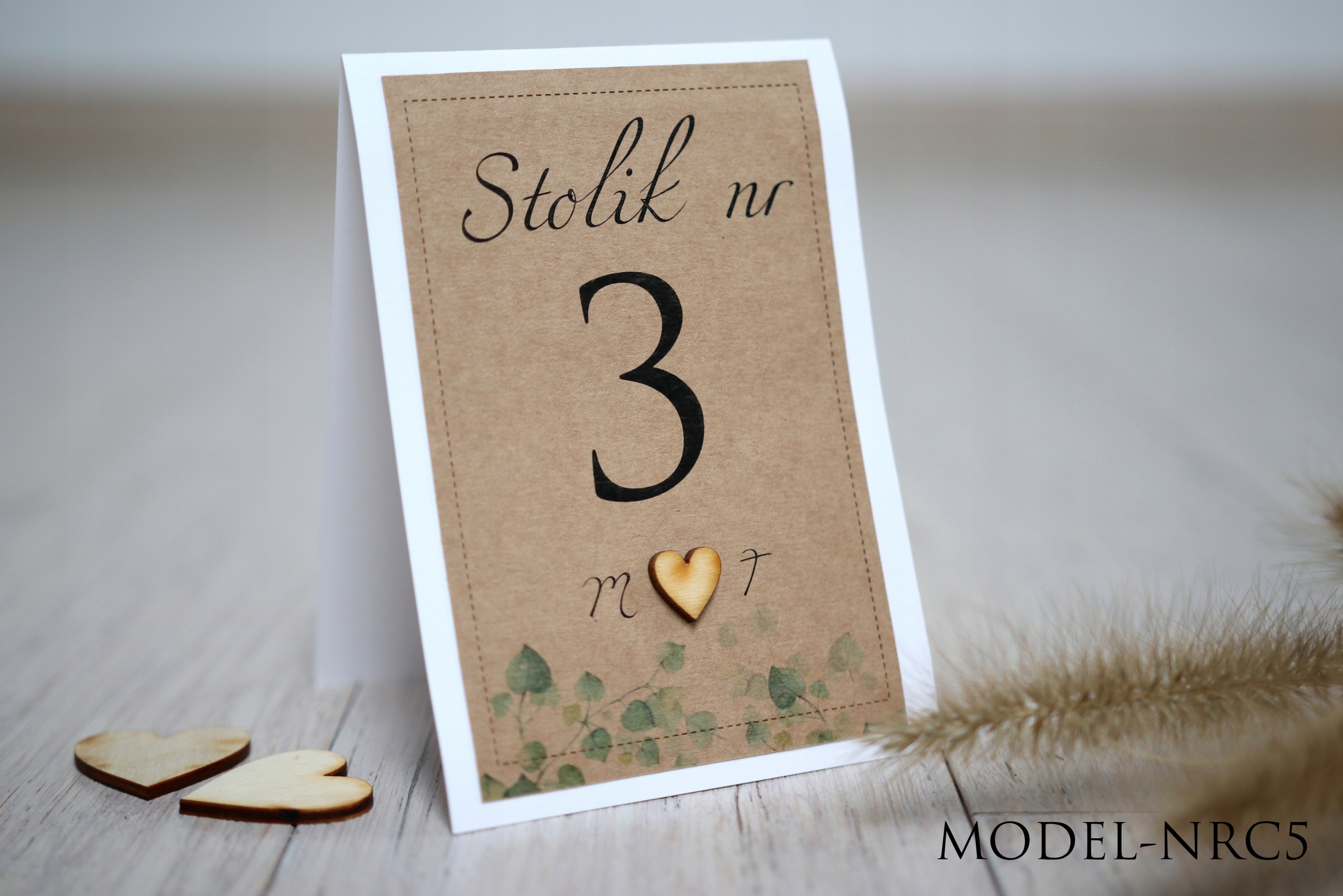 NUMERY STOŁÓW STOLIKÓW VINTAGE DL EKO BOHO CZ. 3 Marka inna