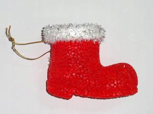 ŚWIECĄCY BUT MIKOŁAJA OZDOBA LED ZAWIESZKA (7076) Motyw inny