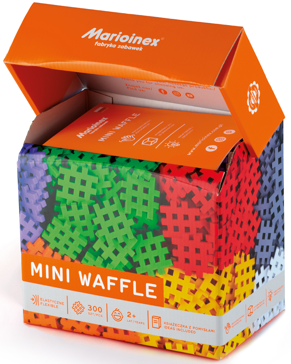 

Wafle Mini Klocki 300 Elementów Produkt Polski 2+